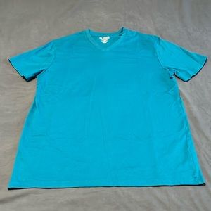 Old Navy "classic v neck" teal/turquoise tee shirt size M